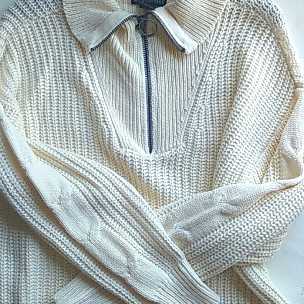 Ivory Cable Knit Sweater